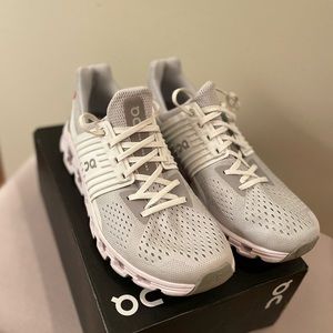 On Running Cloudswift in Glacier|White, Size 8.5